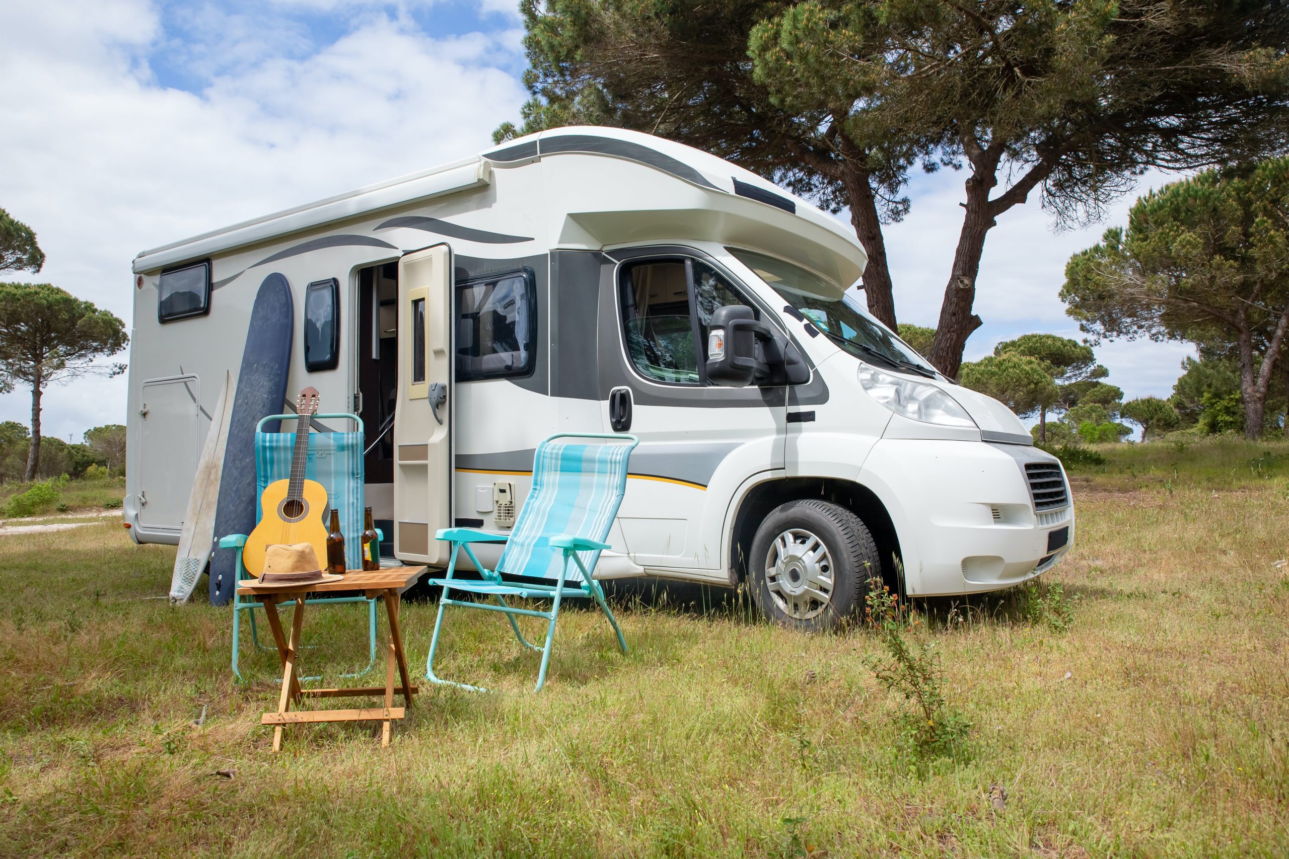Stellplatz für Wohnmobile 3.Reihe